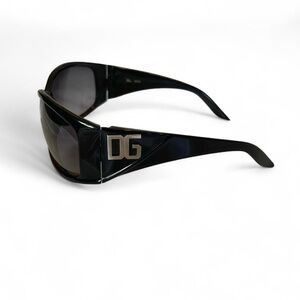 Dolce & Gabbana Black Sunglasses with Silver Logo